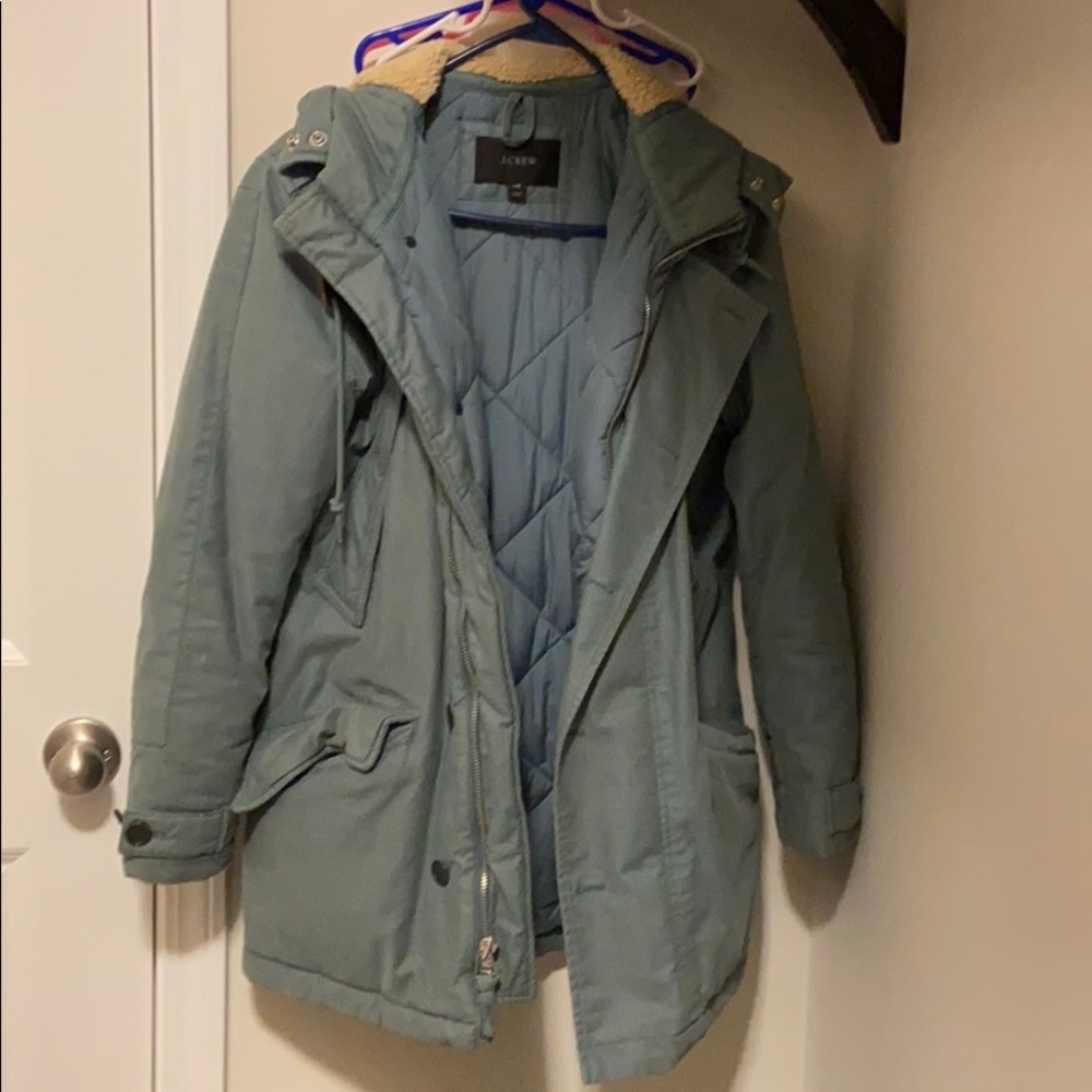 Winter Jcrew coat. Very warm with fur hood!